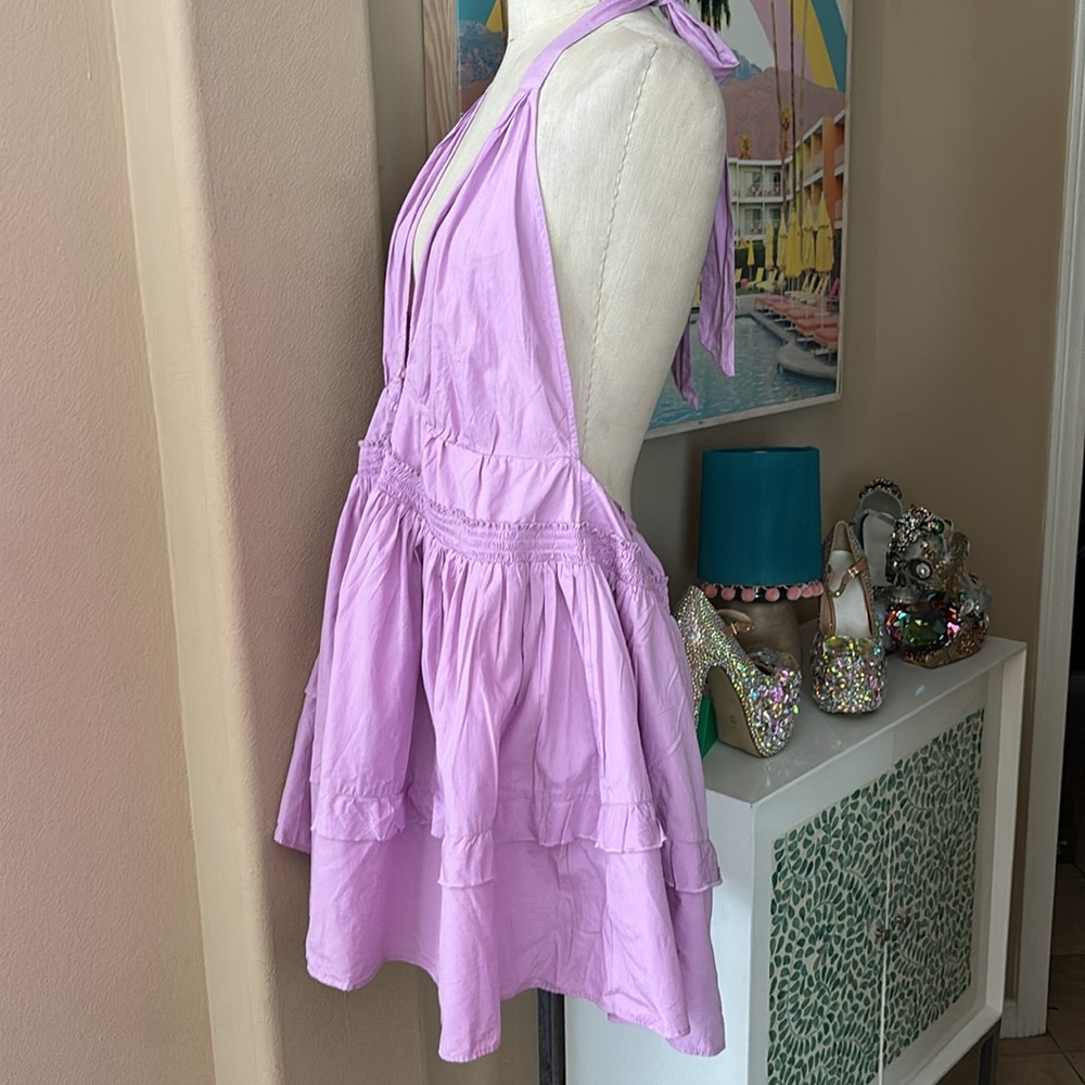 Free People Euphoric Lilac Halter Dress NWT - Picture 5 of 7